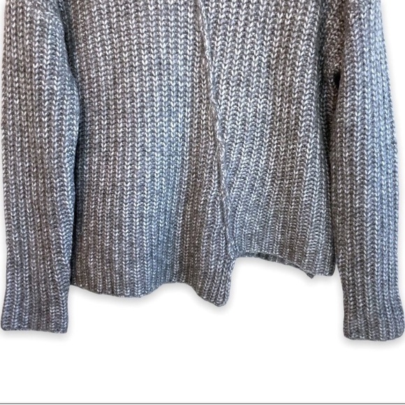 For The Republic Wool Blend Asymmetrical Ribbed Sweater - Picture 3 of 8